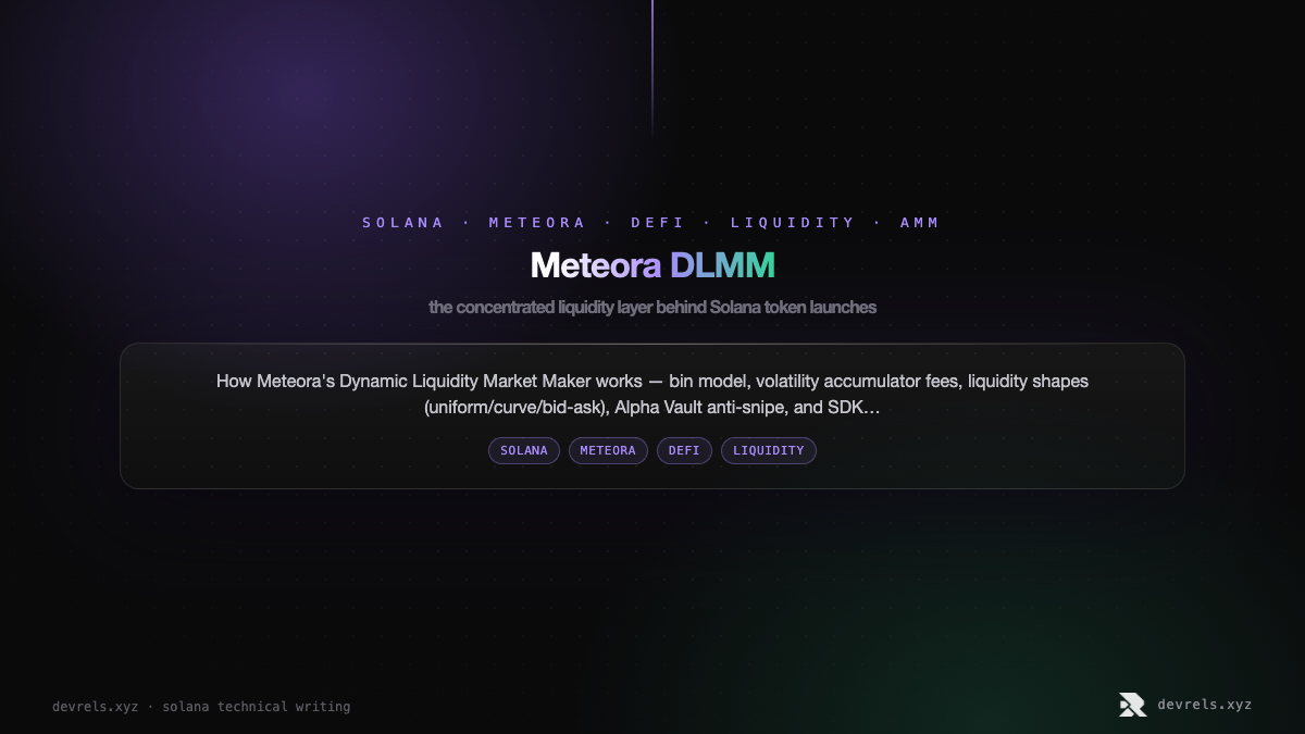 Meteora DLMM: the concentrated liquidity layer behind Solana token launches