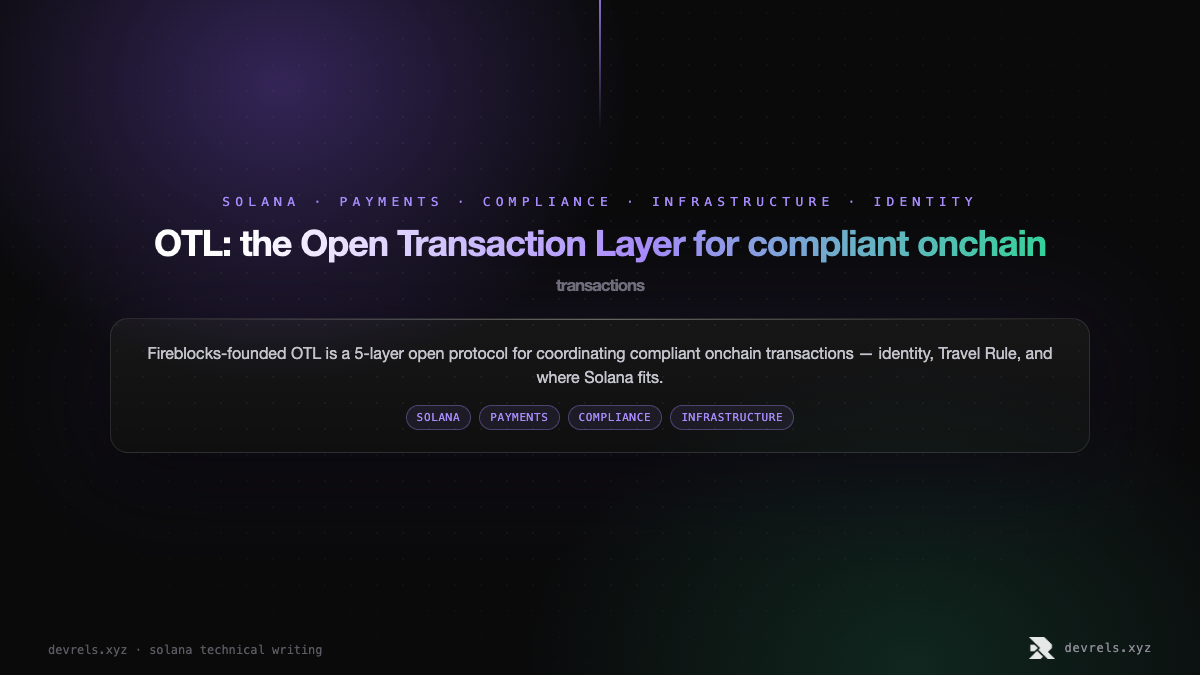 OTL: the Open Transaction Layer for compliant onchain transactions