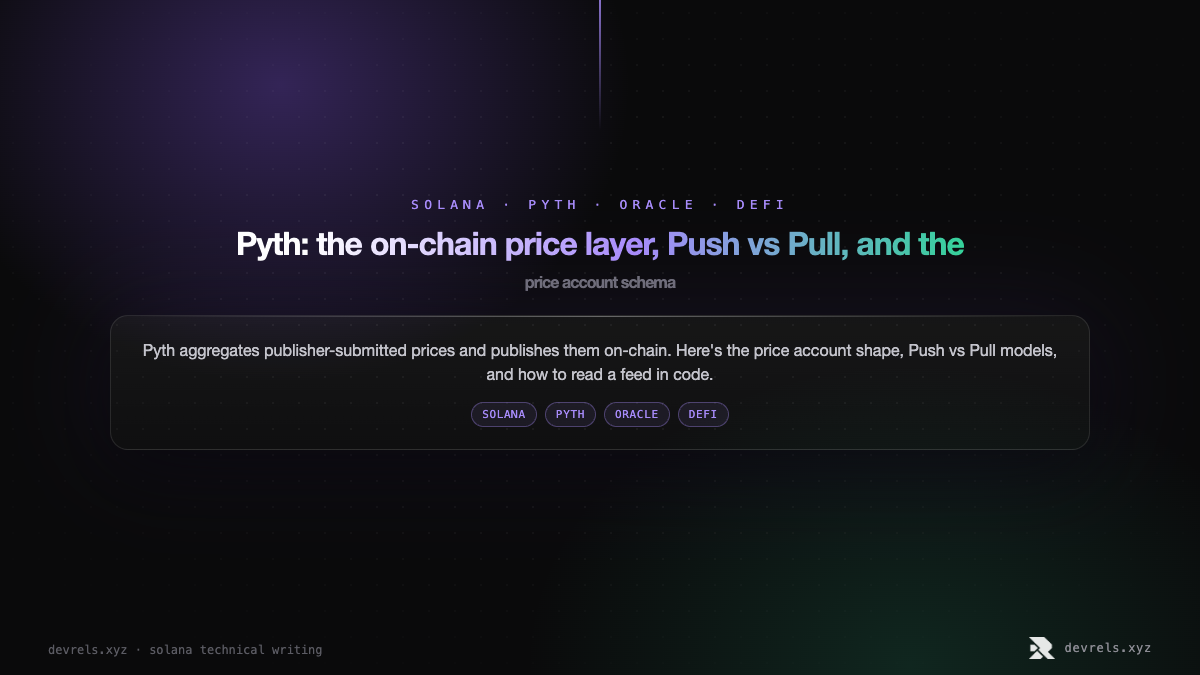 Pyth: the on-chain price layer, Push vs Pull, and the price account schema
