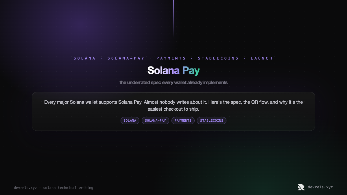 Solana Pay: the underrated spec every wallet already implements